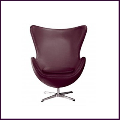 Maroon Leather Effect Jubilee Chair