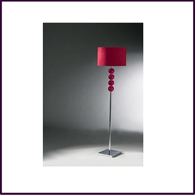 Mistro Floor Lamp Red Glass
