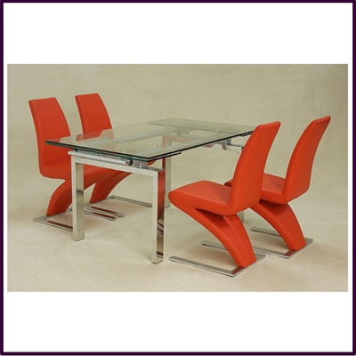 Crystal Extending 4 Seater Dining Set