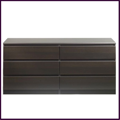 Nia 6 drawer chest in wenge finish £189