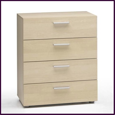 Pepe 4 drawer chest in light maple £75